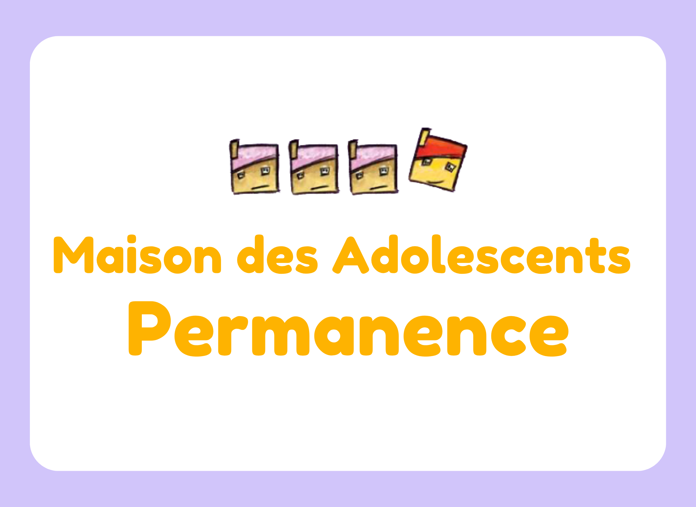 visuel Permanence maison des ados