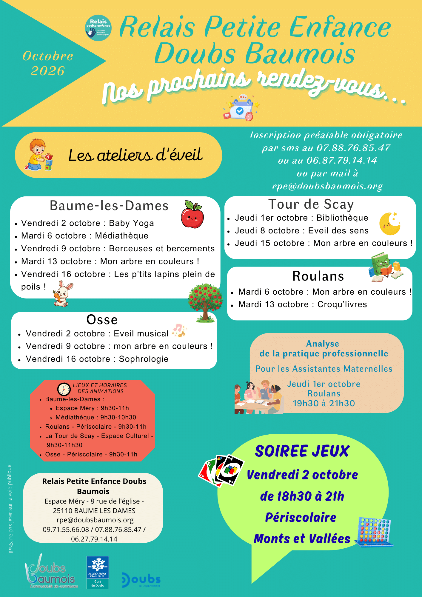 Planning Relais Oct 26